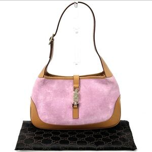 Gucci Pink and Tan Shoulder Bag